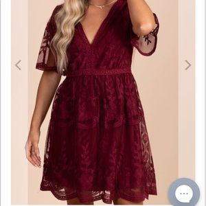 Bella Ella Boutique Light My Fire Lace Dress